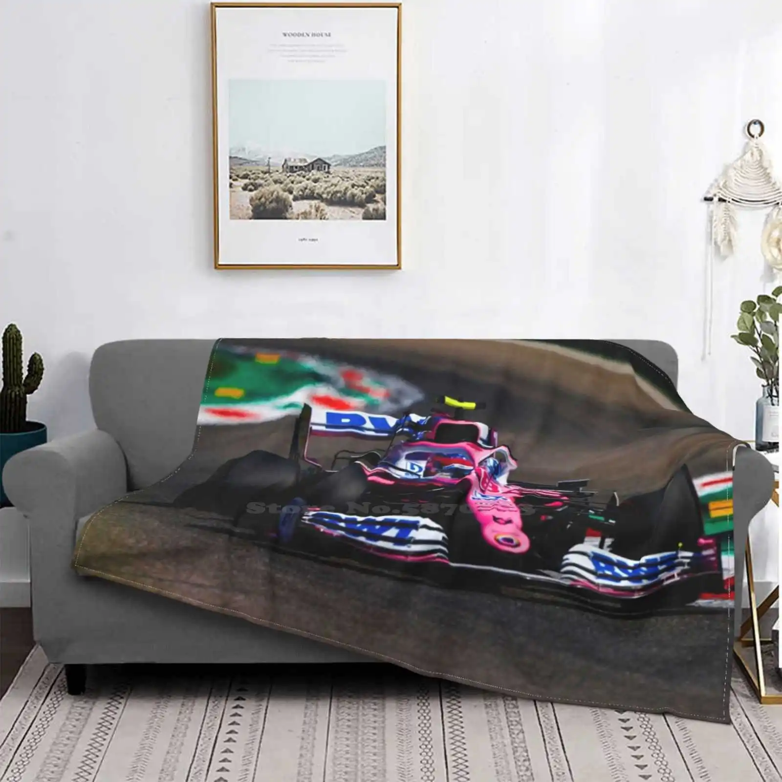 

Lance Stroll On His Way To The Podium During The 2020 Italian Grand Prix At Monza New Arrival Fashion Leisure Flannel Blanket