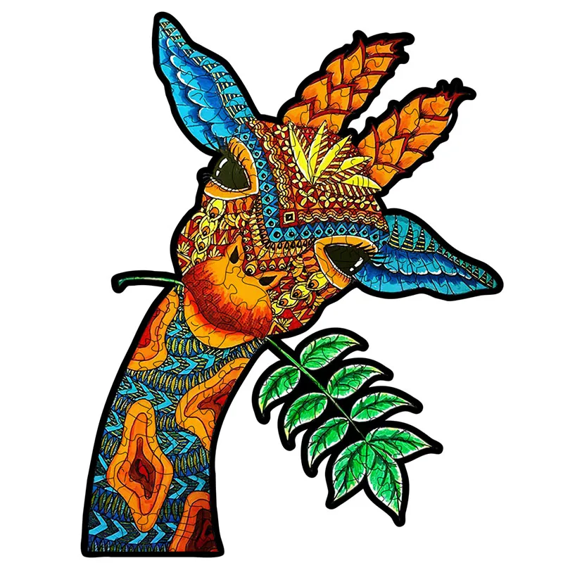 

Puzzle Giraffe Toy Hobbies Jigsaw Wooden Pieces 3D Diy World Kids Adults Puzzles Gift Game Wholesale Bohemian Infinity Collect