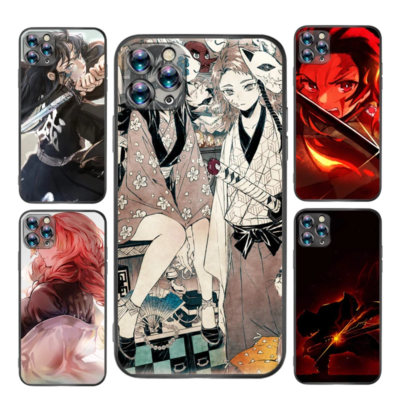 

Anime Demon Yaiba Hard Phone Case For iPhone X XS XR MAX Waterproof Cellphone Mobilephone Designer Telephone Kawaii Funda