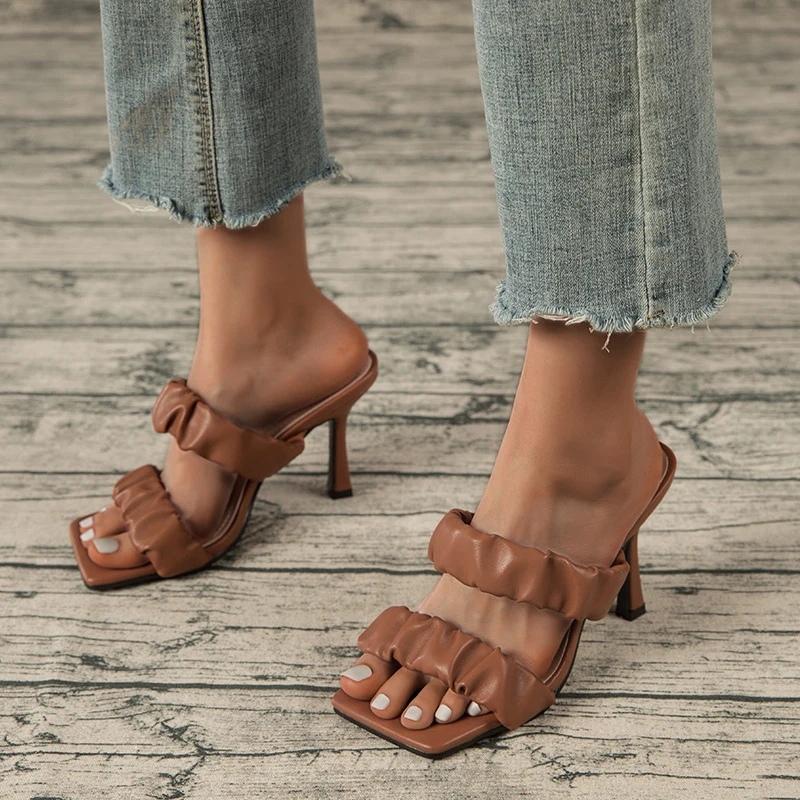 

Босоножки женские на каблуке 10 см, шлепанцы, сланцы, повседневная Вечерние ринки, свадьбы