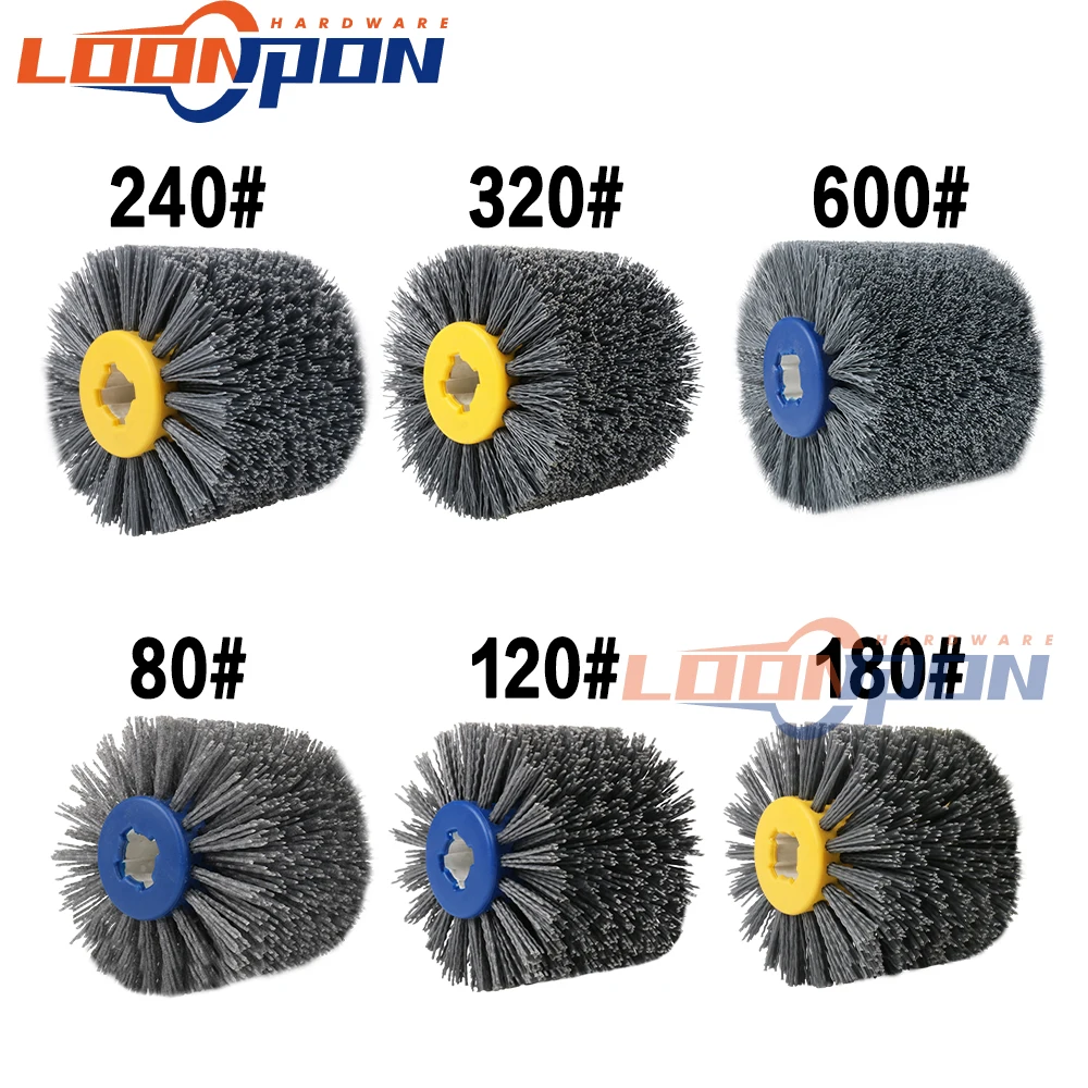 1 шт. 120x100 мм отверстие 20 мм нейлоновый абразивный проволочный барабан полировальный круг электрическая щетка для деревообработки металла 1 шт. 120x100 мм отверстие 20 мм нейлоновый абразивный проволочный барабан полировальный круг электрическая щетка для деревообработки металла