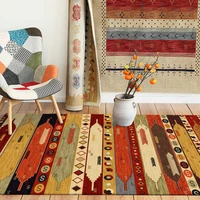 bohemian indian style color mat geometry carpet bedroom plush rug living room floor mat custom made bathroom door mat