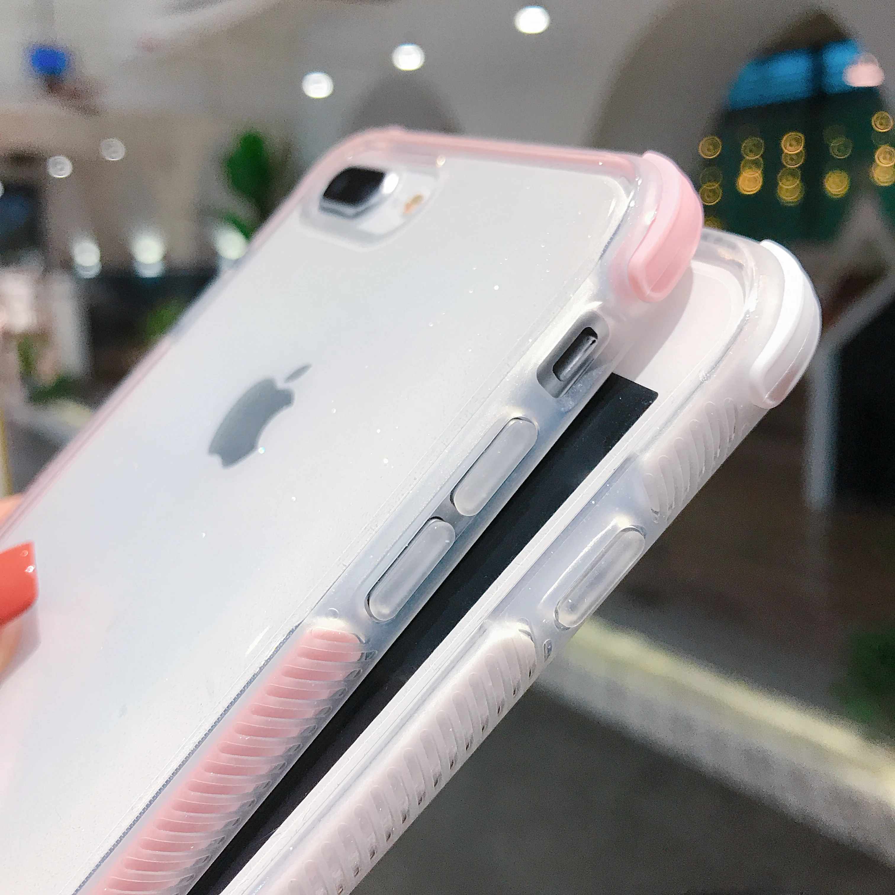 NFH Блестящий прозрачный силиконовый чехол для iPhone 11 Pro Max 6 6S 7 8 Plus, мягкий ударопрочный чехол-бампер на 11 XS Max XR