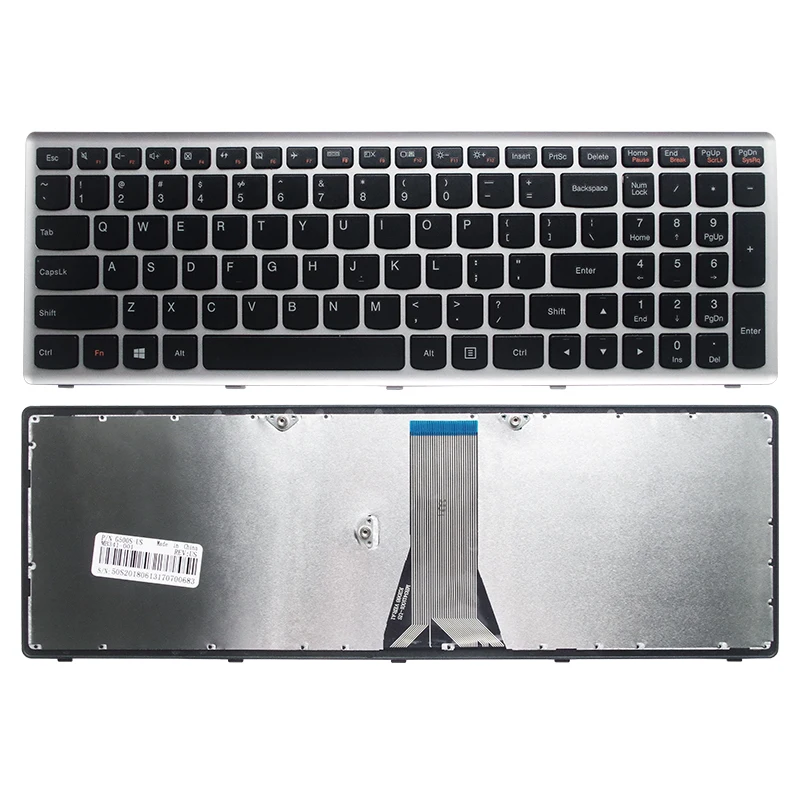 Teclado Engraçado para Computador Portátil Lenovo Novo Teclado para Ideapad G500h S500 S500c G505s G510s S510p Z510 Flex 15 S500t Z501 15d Teclado de substituição
