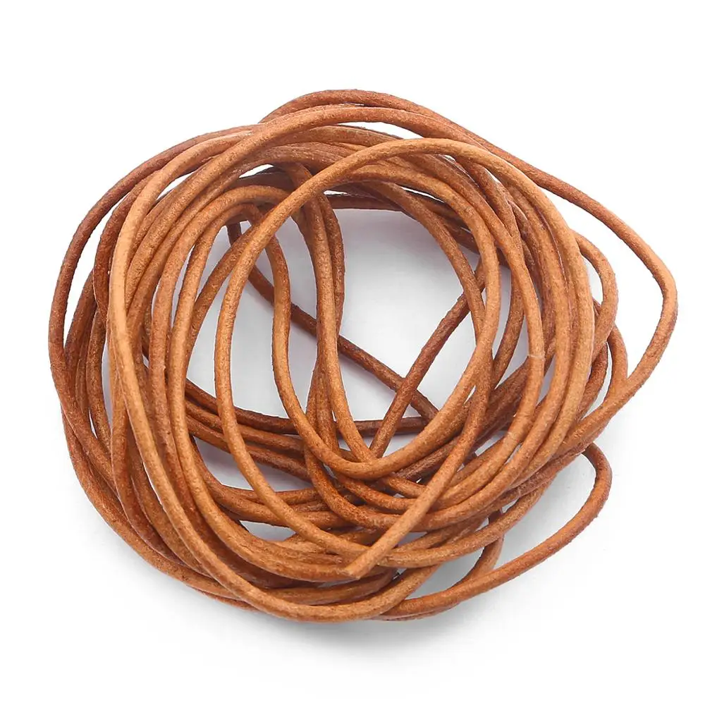 Шнур из коровьей кожи черный темно-коричневый натуральный цвет | Украшения и