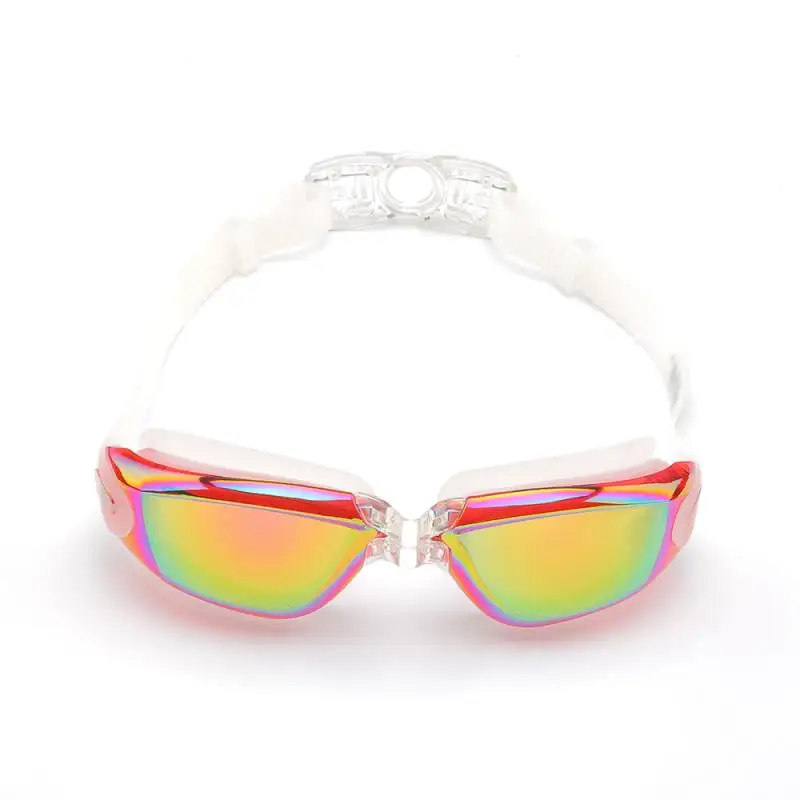 Водонепроницаемые очки профессиональные плавательные силиконовые для взрослых
