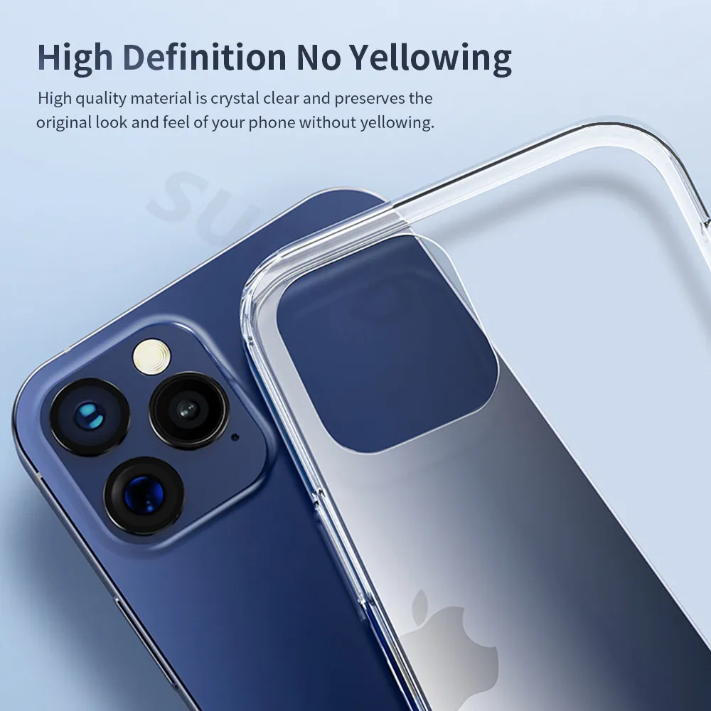 Ультратонкий Прозрачный чехол для iPhone 13 11 12 Pro XS Max XR X мягкий силиконовый из ТПУ Mini