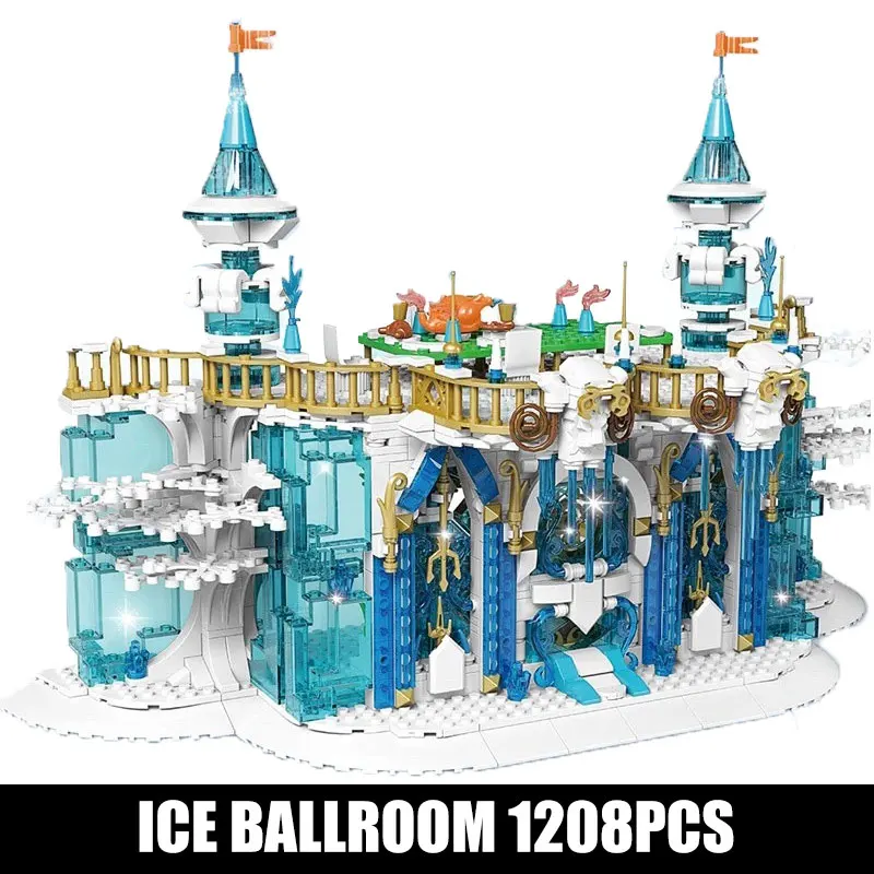 

MOULD KING Building Blocks Creative The MOC Ice Ballroom Model sets Assembly Bricks Kids Educational Toys Christmas Gifts