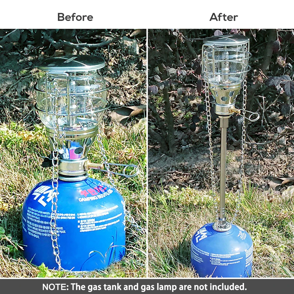 

Outddor Camping Stove Adapter with Gas Lantern Extension Tubes Gas Tank Calipers for Backpacking Hiking Camping Equipment