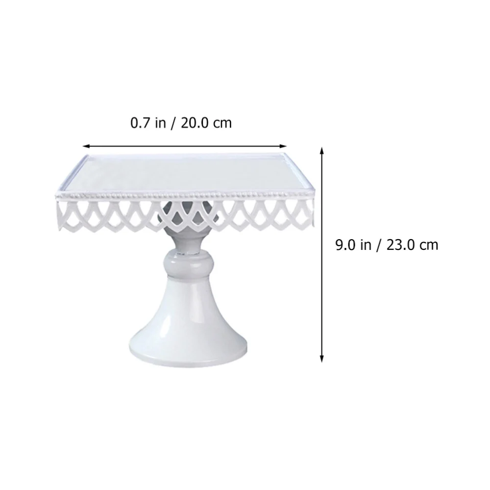 

Creative Single-layer White Cake Stand Birthday Party Dessert Display Cake Pan