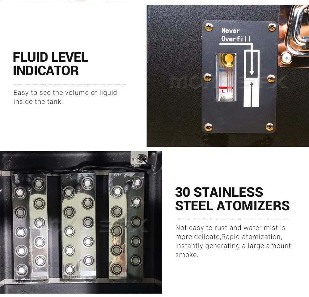 3000 Вт Плюс водяная база туман низкий машина 2 больших резервуара сценический