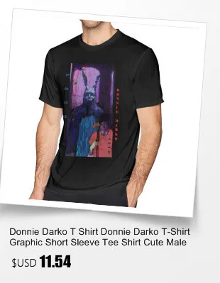 Футболка Donnie Darko, футболка Donnie Darko, забавная Футболка с принтом, 6xl, летняя мужская футболка с коротким рукавом, 100 хлопок