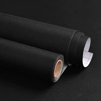 matte solid black contact paper peel and stick wallpaper waterproof self adhesive vinyl for wall cabinet shelf home decorative