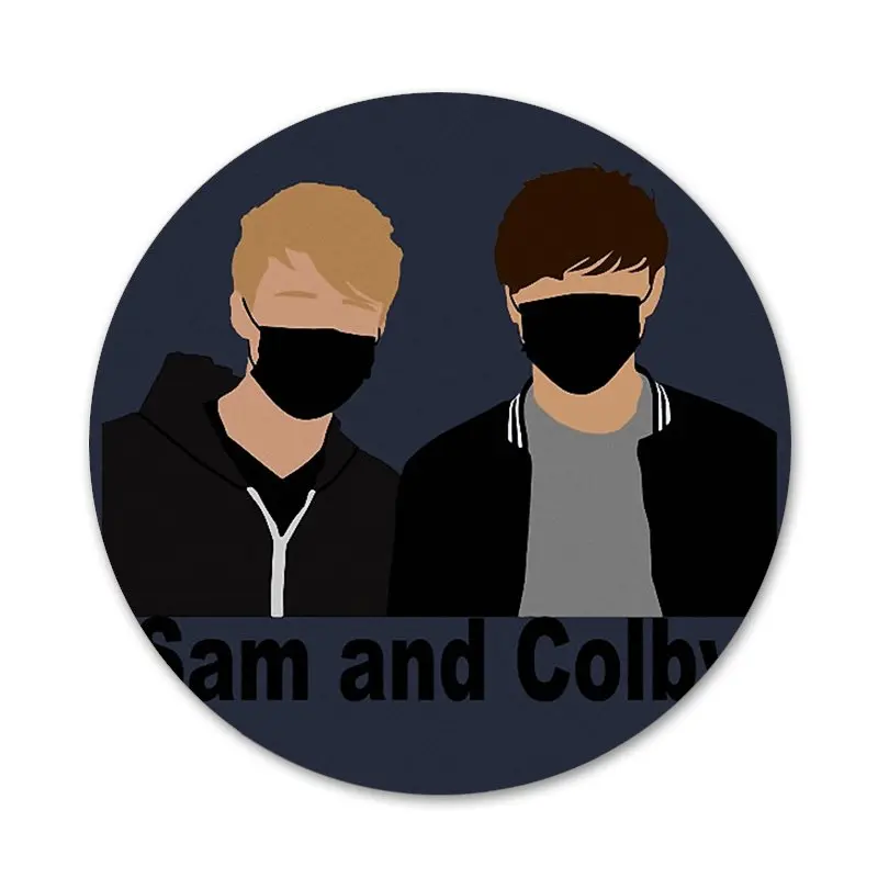 58 мм Sam и Colby значок брошь заколка аксессуары для одежды рюкзак украшения