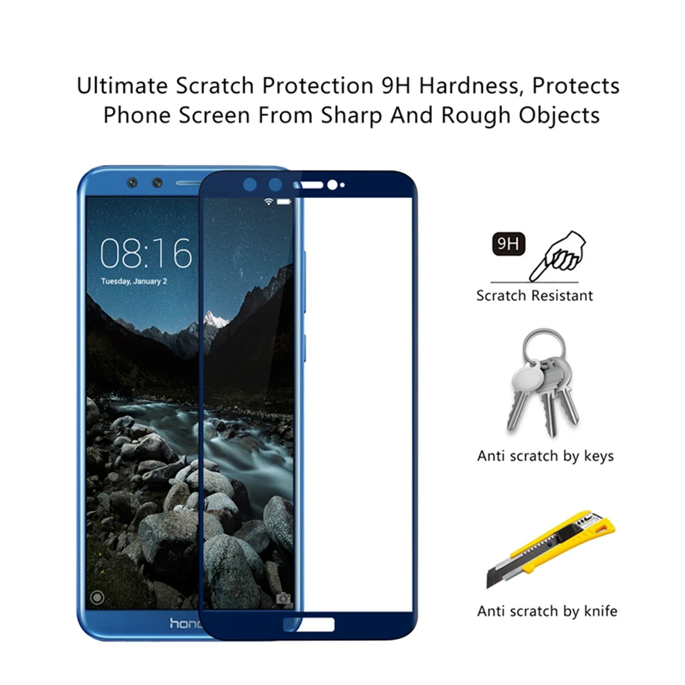 2 шт. защитное Защитное стекло для huawei Honor 9 Lite 9lite светильник закаленное Honor9 Honor9Lite