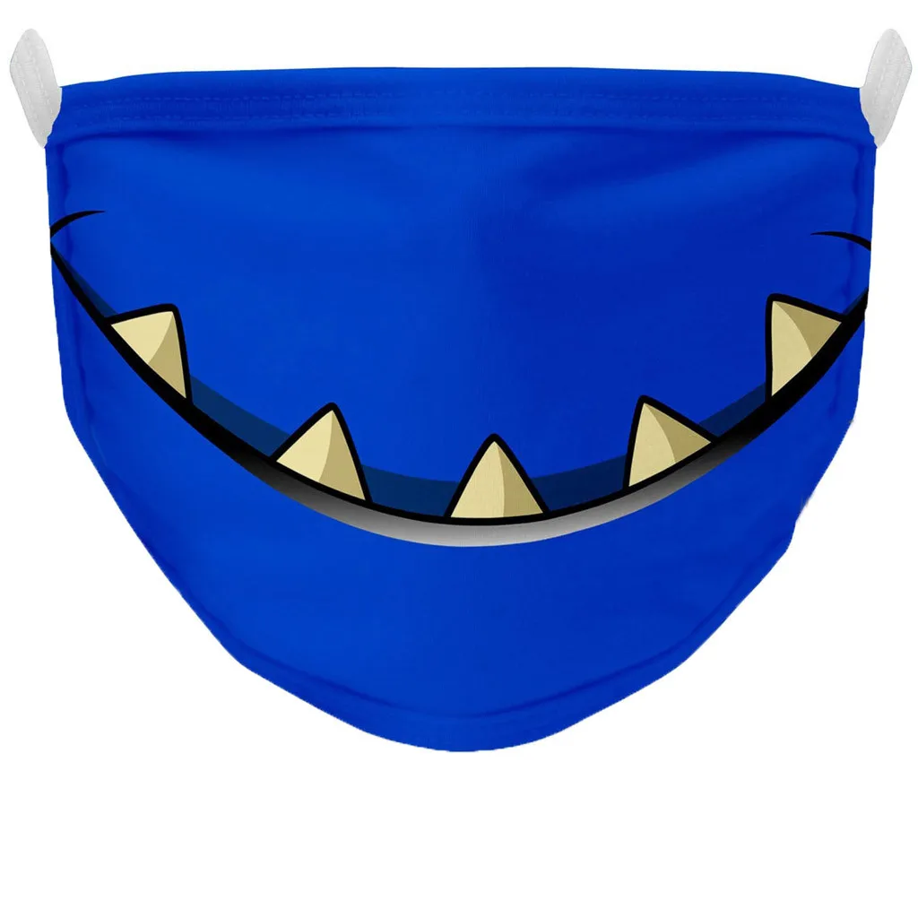 Хлопковая маска для лица унисекс с аниме принтом регулируемая ветрозащитная