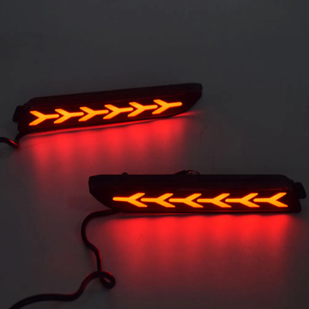 Автомобильные светодиодные дневные светильник ры ECAHAYAKU отражатель заднего