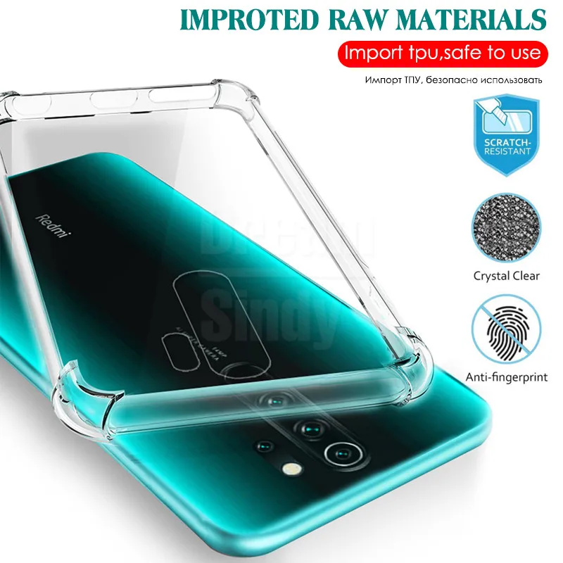 Airbag Shockproof Soft Case For Xiaomi Redmi Note 9 Pro Max 9S 8T 8A 7A 7 8 K20 K30 Zoom Full Cover MI 10 Lite Poco F2 X2 Cases | Мобильные