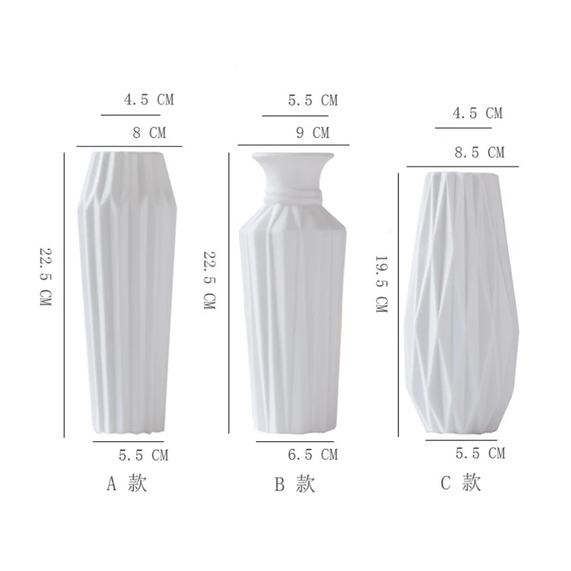

Nordic Ceramic Vase Ornaments Modern European-style Flower Vases For Homes Living Room Home Decoration Accessories
