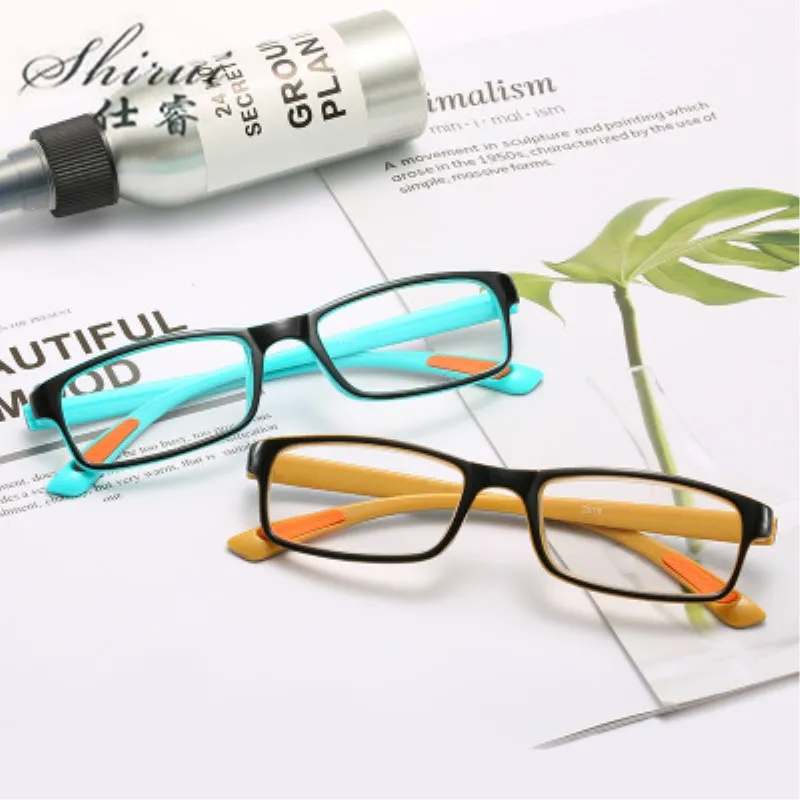 Классические унисекс черные желтые синие полная оправа TR90 готовые очки для