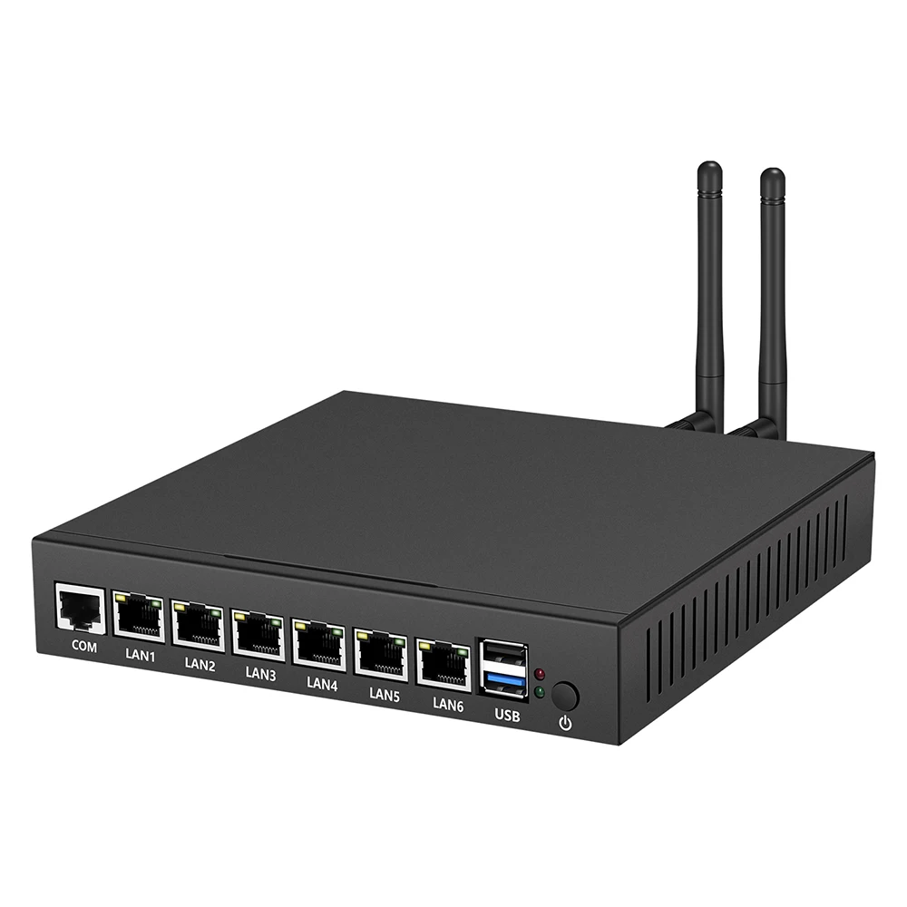 Сетевой экран для средней сети Intel Celeron J1900 четыре ядра 6 гигабитных Ethernet 300 Мбит/с Wi