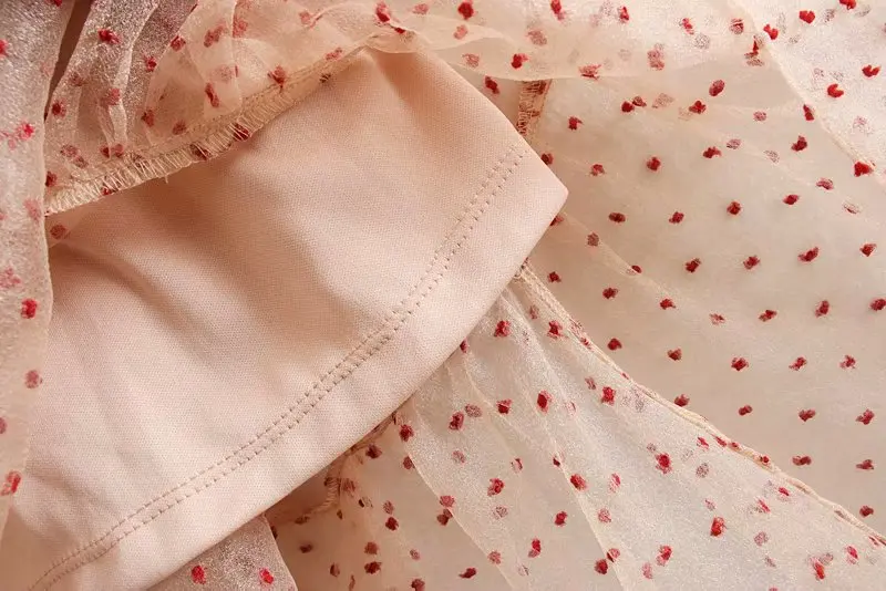 Bazaleas винтажное женское платье с аппликацией в виде красного сердца сексуальное