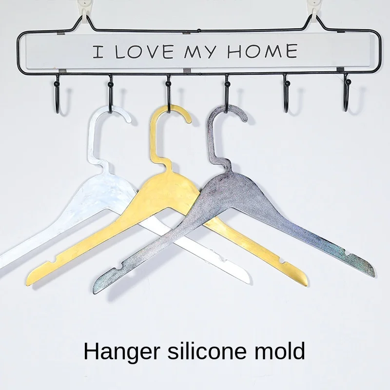 

2021 Vatican 3D Exquisite New Product DIY Crystal Epoxy Silicone Mold Clothing Support Hanger Household