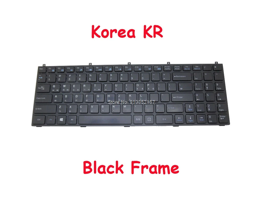 Клавиатура KR для CLEVO M980NU MP 08J43K0 430 6 80 M9800 113 1 08J46K0 430W 114 W258CZQ W25CEW W253EFQ Корея|Клавиатуры|