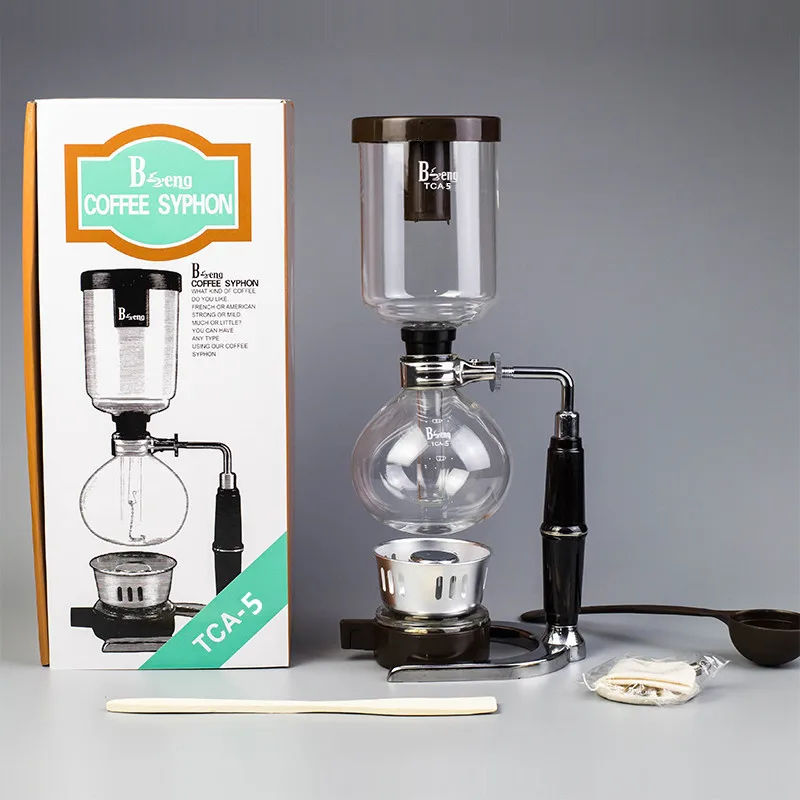 

2022 Syphon Coffee Maker 300ml 500ml Syphon Pots Filters Japanese Style Tea Siphon Filter Coffee Siphon Machine