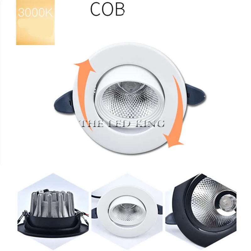 Светодиодный вниз светильник супер яркий светодиодный встраиваемые панели