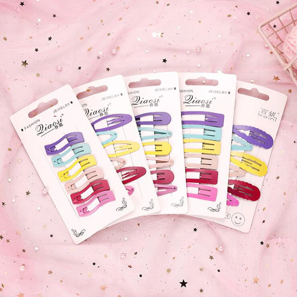 6 шт. заколки для волос карамельных цветов из сплава |