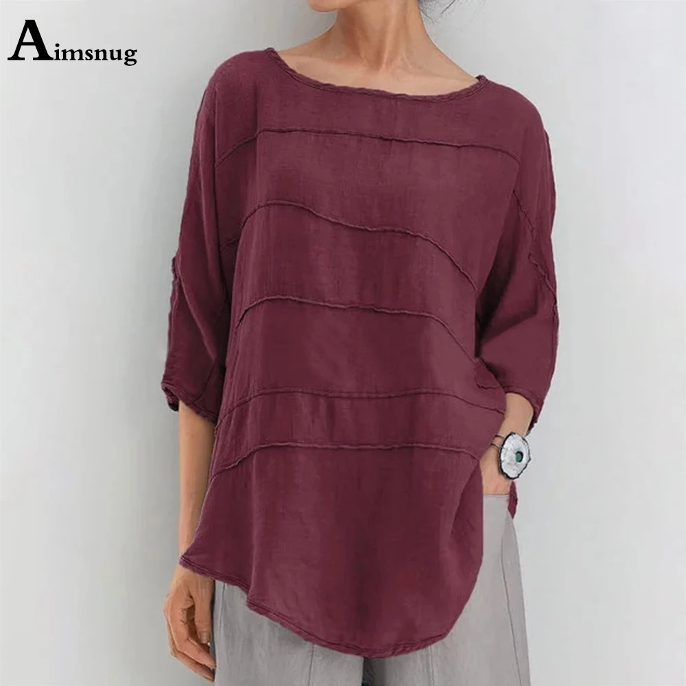 

Plus size 3xl Women Latest Casual Shirt Basic Top Half Sleeve Summer Blouse Womens Linen Elegant blusa Tunic Femme Clothing 2021