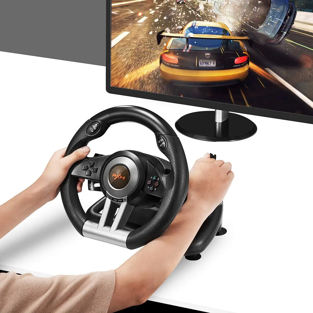 Игровое гоночное колесо Volante PC рулевое гоночная игра PXN V3IIB180 ° для PS3/PS4/Xbox One/switch/Xbox