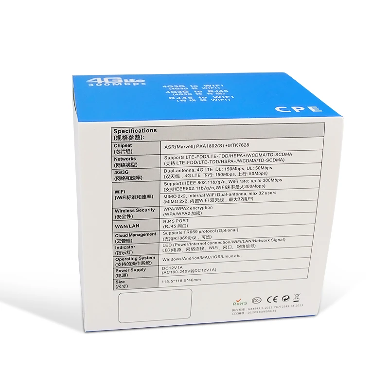 Wi Fi роутер Jenet D921 300 Мбит/с 4G LTE FDD TDD CPE|3G модемы| |