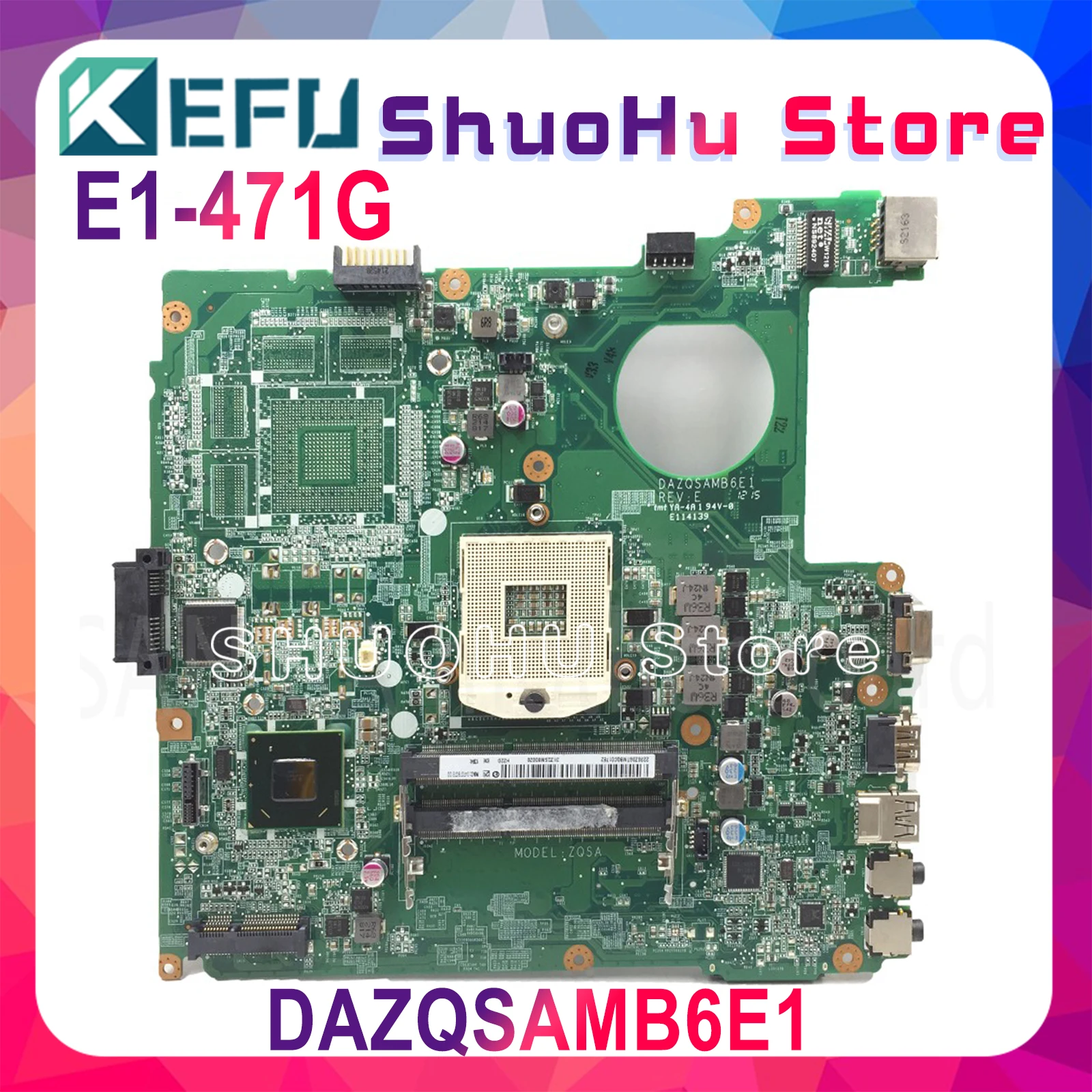 KEFU V3 471 DAZQSAMB6E1 материнская плата для ноутбука ACER Aspire E1 471G Материнская HM77 исходный
