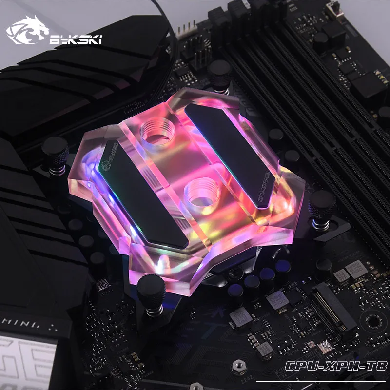 Водяной блок Bykski Butterfly CPU для INTER LGA 1156 1155 1151 1150 2011 2066 1366 RGB / A AURA SYNC XPH T8|Кулеры и