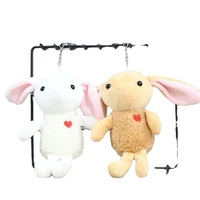 10pcslot plush keychain stylish lovely love long ear rabbit soothing decorate chriamtse pendant