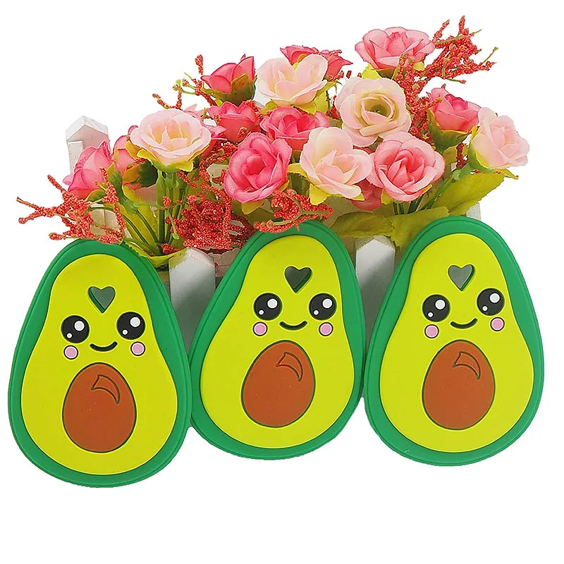 Chenkai 5PCS Silicone Avocado Teether Baby Animal Bird For DIY Nursing Chewing Chain Pendant Necklace Toy | Мать и ребенок