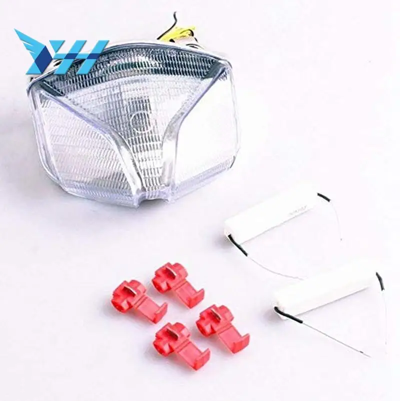 

For MV AGUSTA STRADA F4 2001 2002 2003 2004 2005 2006 2007 2008 2009 BRUTALE Clear LED Turn Signals Tail Light Integrated