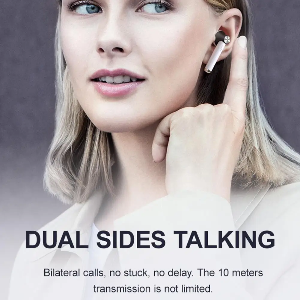 

D019 Wireless Bluetooth 5.0 Earphone HD Stereo Wireless Headphones Sport Bass Earbuds Headset With Mic Led Power Display Charger