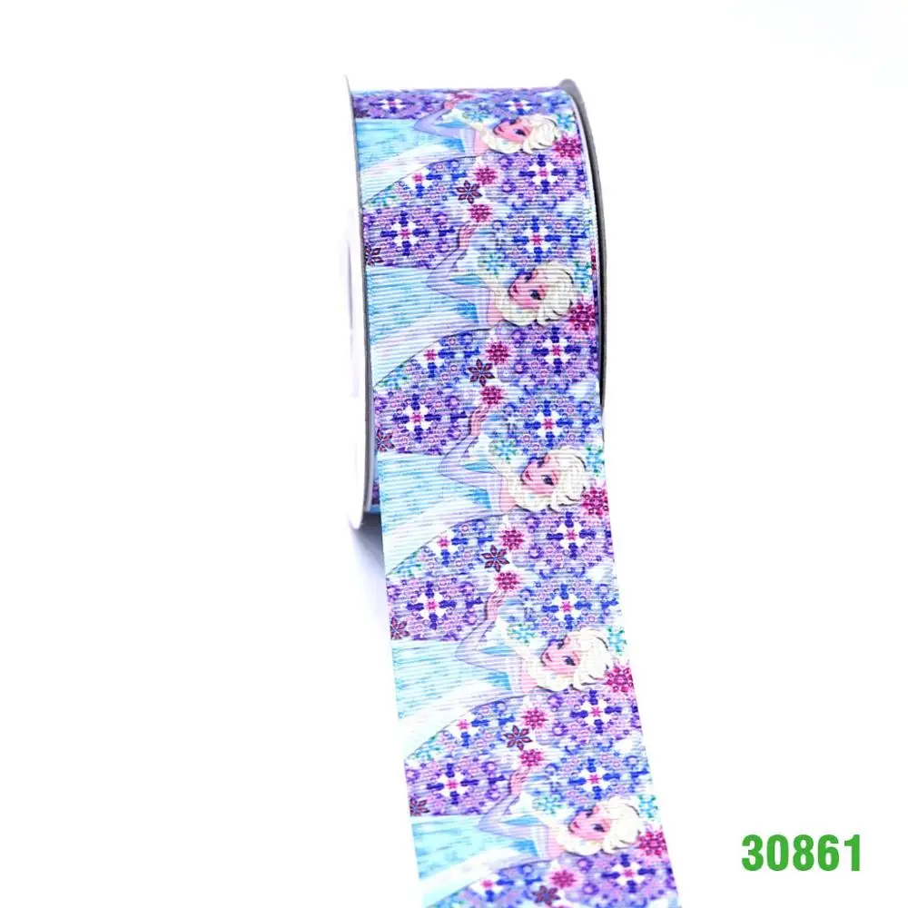 30861 DIY ремесло поставляет мультфильм персонаж напечатанный grosgrain ленты, атласная лента 50 ярдов. 30856 - Цвет: 30861