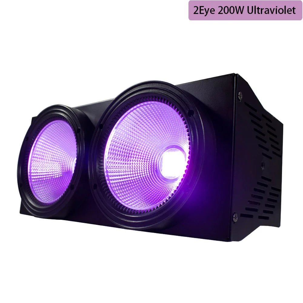 2Eye 200W UV 1 шт. 200 Вт COB Stgae светильник 4x100 Вт Led Blinder 100 Вт RGBWA UV 6в1/5в1/4в1/Холодный теплый белый DJ Par Точечный светильник для баров и театров - Цвет: 2Eye 200W UV