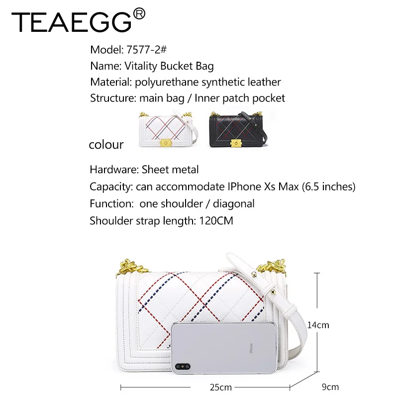 TEAEGG 2019 женская дизайнерская сумка через плечо с клапаном Женская Брендовая
