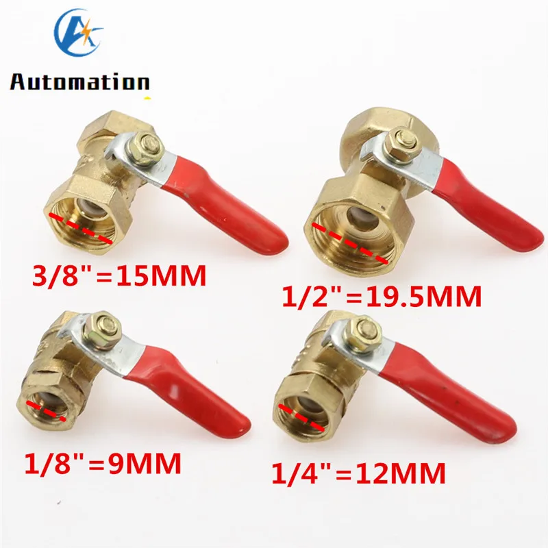 Пневматический 1/4 'Ɖ/8'' 1/2 ''BSP Женский резьбовой мини шаровой клапан