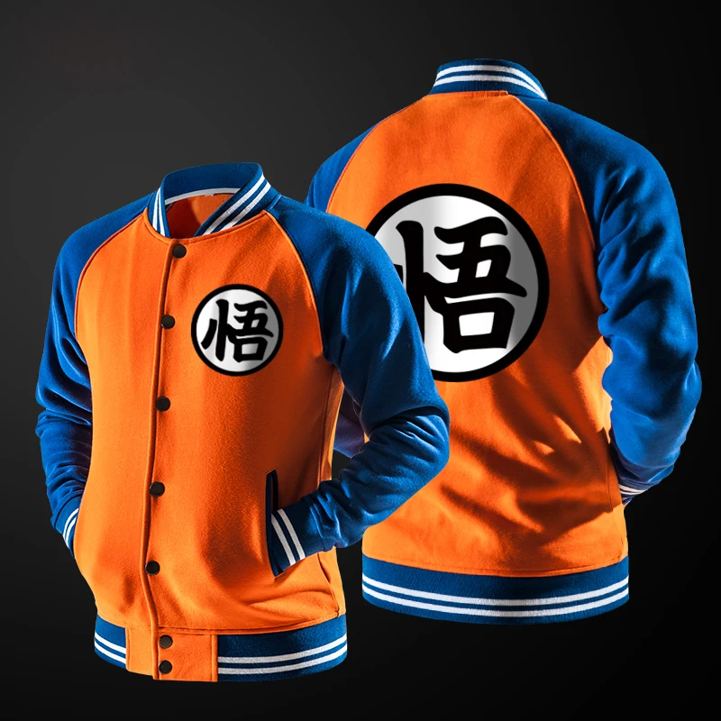 

Anime Cosplay Baseball Jacket Coat College Casual Sweatshirt