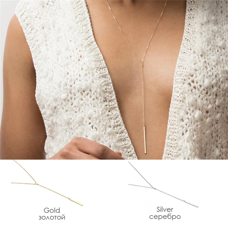 Женское колье чокер простое из серебра 925 пробы с минималистичным дизайном