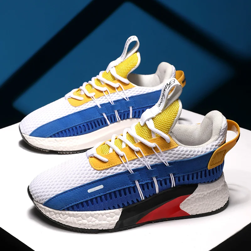 

2021 Children Sneakers for Boys Kids Sneakers Leisure Fashion Breathable Mesh Outdoor Shoes Girls Light Sports Running Shoes