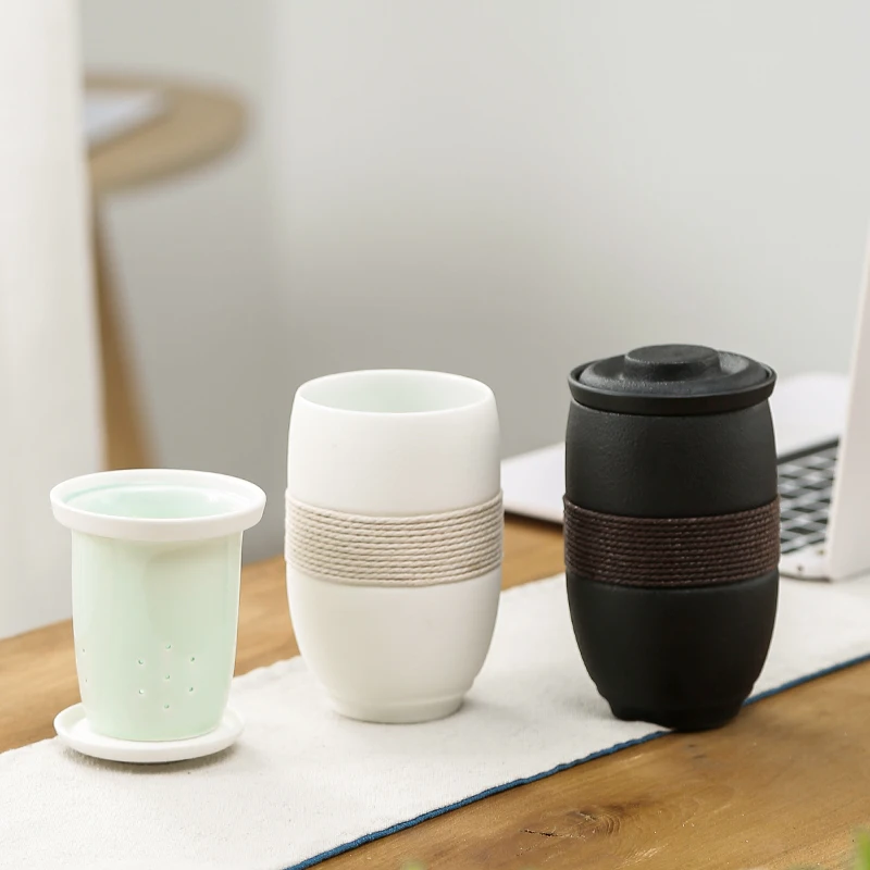 Керамические чайные кружки TANGPIN с фильтрами чашка для кофе и чая 280 мл | Дом сад