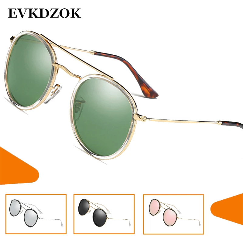 Новые винтажные стимпанк Круглые очки с полароидным стеклом для женщин