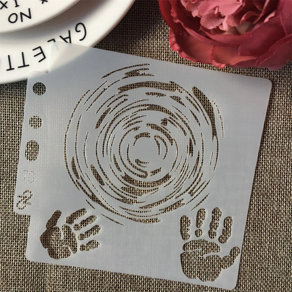 5 дюймов магический круг для рук Круглый DIY Многослойные трафареты живопись